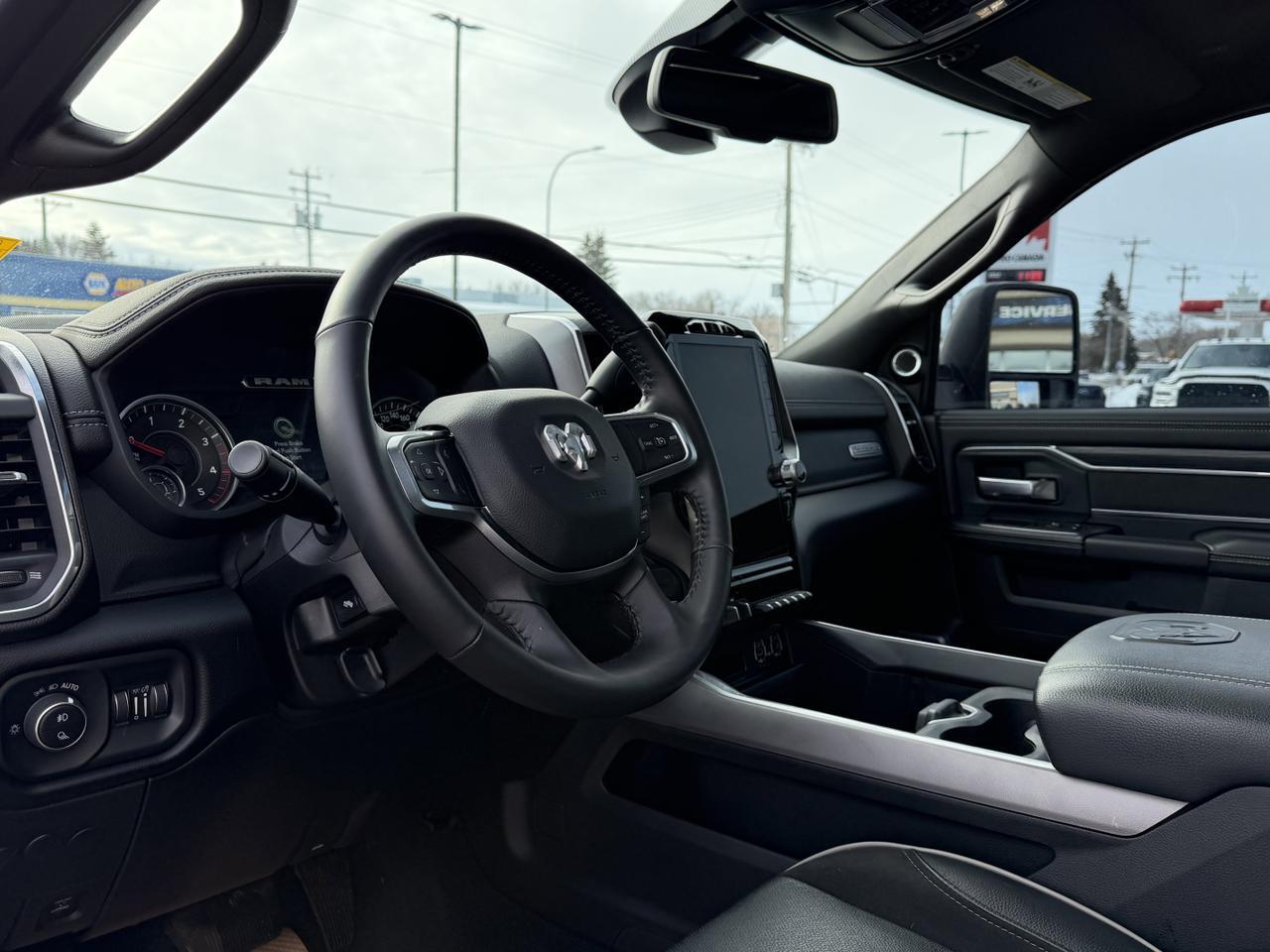 2024 Ram 3500 Laramie Night Mega Cab 4x4 | Low KMs | Cummins Diesel | 12IN UConnect | NAV | Leather | Sunroof Redwater AB