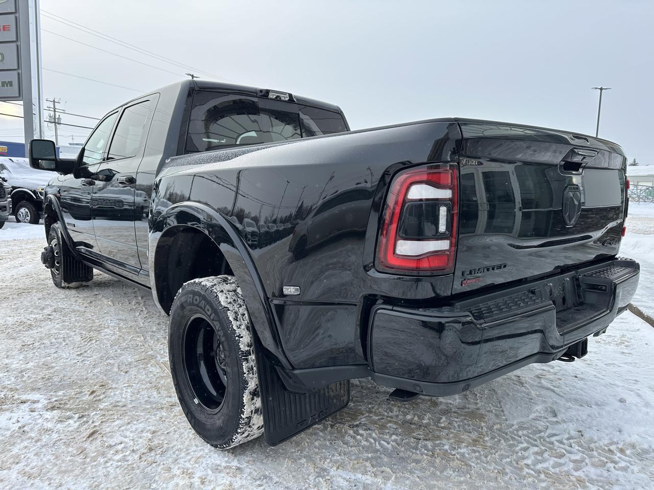 2024 Ram 3500 Limited | Night Edition | Aisin | 5th Wheel Prep | 360 Camera | Power Boards | Sun Roof | Dually Redwater AB