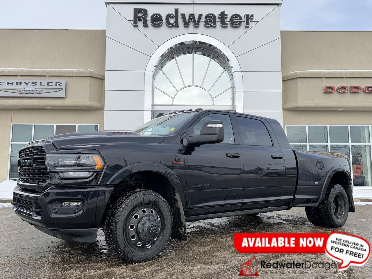 2024 Ram 3500 Limited | Night Edition | Aisin | 5th Wheel Prep | 360 Camera | Power Boards | Sun Roof | Dually