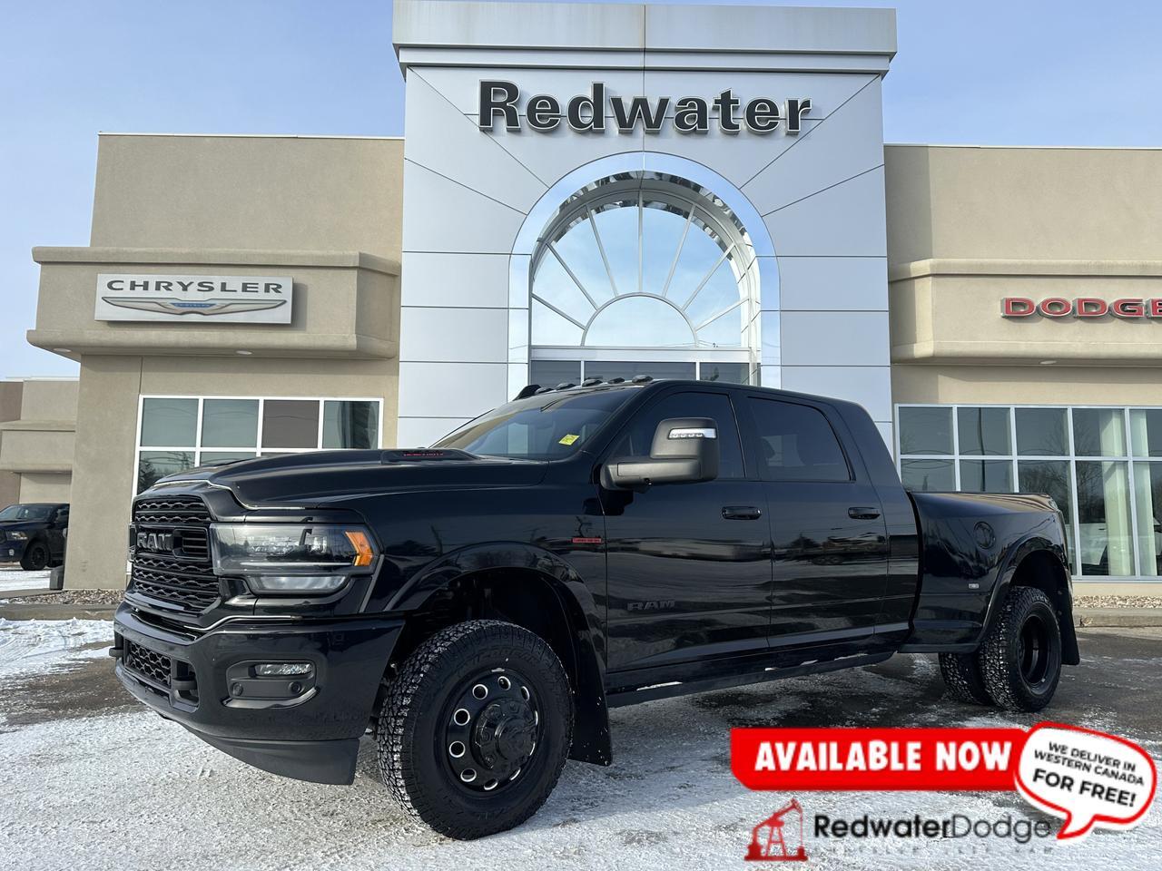 2024 Ram 3500 Limited | Night Edition | Aisin | 5th Wheel Prep | 360 Camera | Power Boards | Sun Roof | Dually