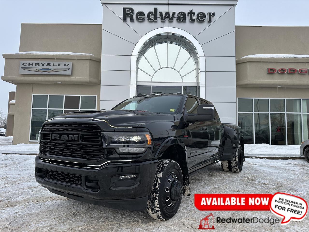 2024 Ram 3500 Limited | Night Edition | Aisin | 5th Wheel Prep | 360 Camera | Power Boards | Sun Roof | Dually