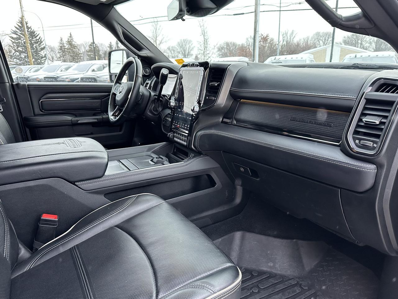 2024 Ram 3500 Limited | Night Edition | Aisin | 5th Wheel Prep | 360 Camera | Power Boards | Sun Roof | Dually Redwater AB