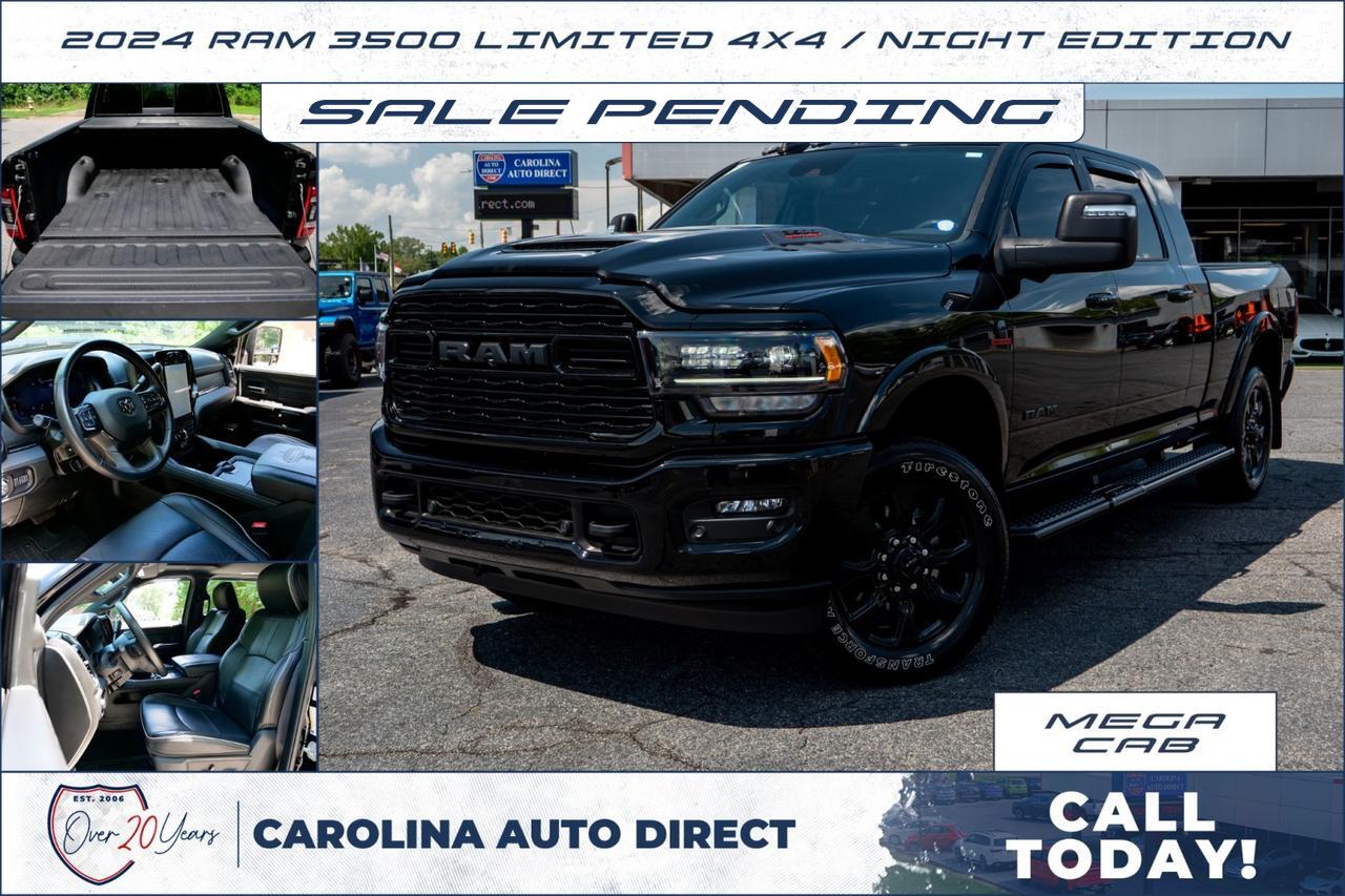 2024 Ram 3500 Limited 4X4 / Night Edition / MEGA CAB / HO Turbo Diesel!