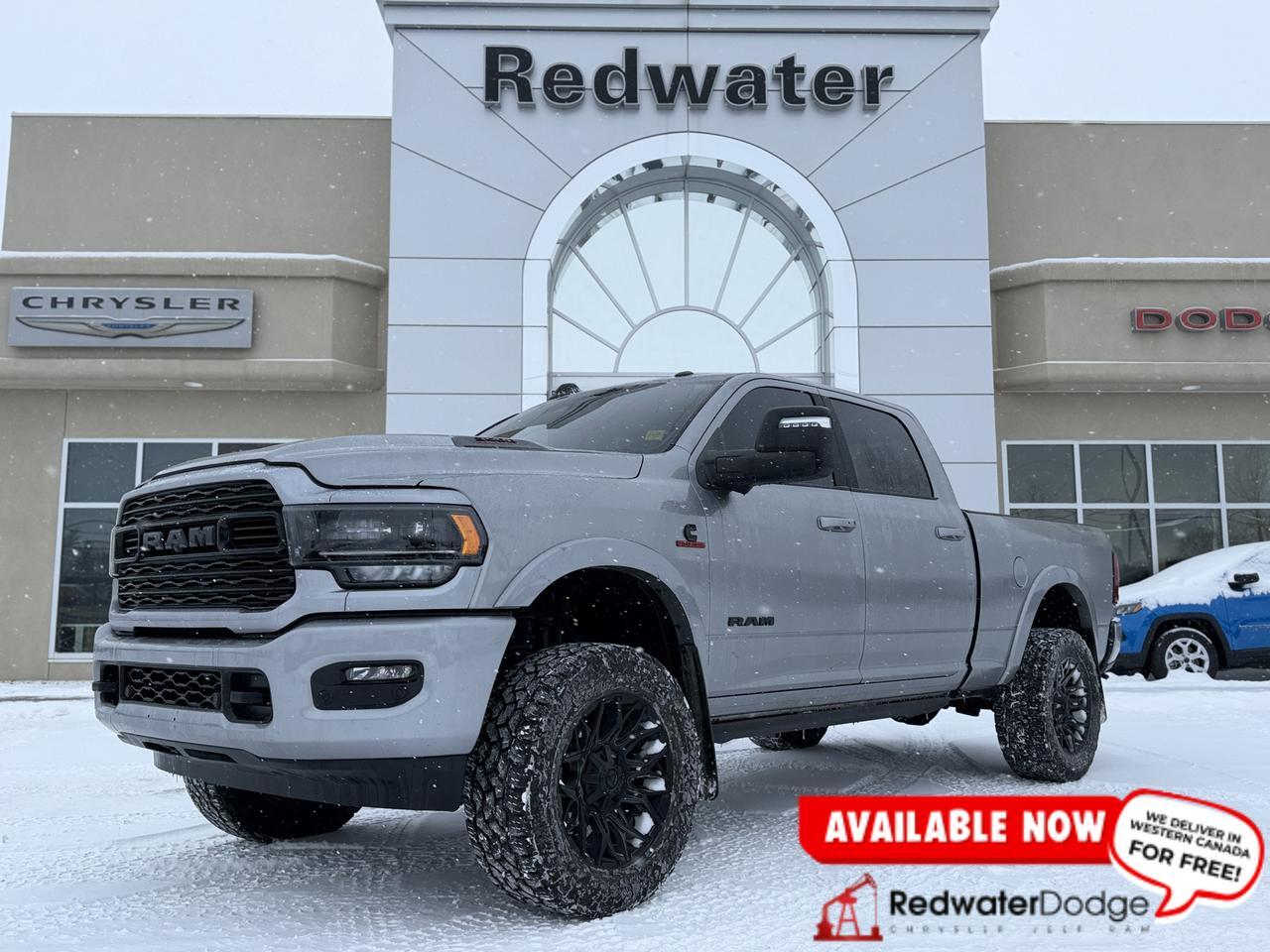 2024 Ram 3500 Limited Night Edition Crew Cab 4x4 | Low KMs | Cummins | Towing | Sunroof | Backup Camera