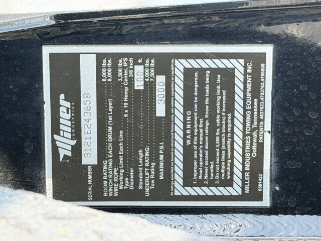 2024 Ram 4500 SLT Miller 812 Standard Wrecker Truck Miami FL