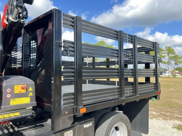 2024 Ram 5500 SL Crew Cab 9' BABCO Steel Stake Flatbed with Fassi F85 Knuckle Boom Crane Homestead FL