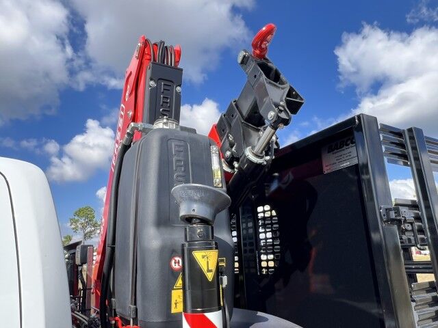 2024 Ram 5500 SL Crew Cab 9' BABCO Steel Stake Flatbed with Fassi F85 Knuckle Boom Crane Homestead FL