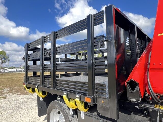 2024 Ram 5500 SL Crew Cab 9' BABCO Steel Stake Flatbed with Fassi F85 Knuckle Boom Crane Homestead FL