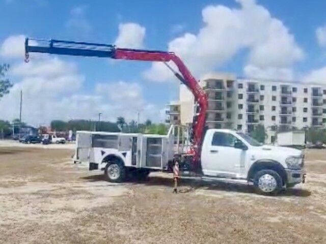 2024 Ram 5500 SL Service Truck with FASSI F85B.2 4.18-Ton Dynamic Knuckle Boom Crane Homestead FL
