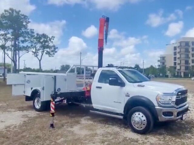 2024 Ram 5500 SL Service Truck with FASSI F85B.2 4.18-Ton Dynamic Knuckle Boom Crane Homestead FL