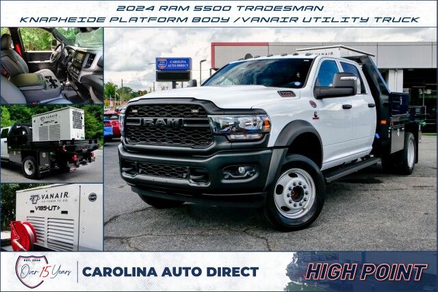 2024 Ram 5500 Tradesman / Knapheide Platform Body / Vanair Utility Truck! High Point NC