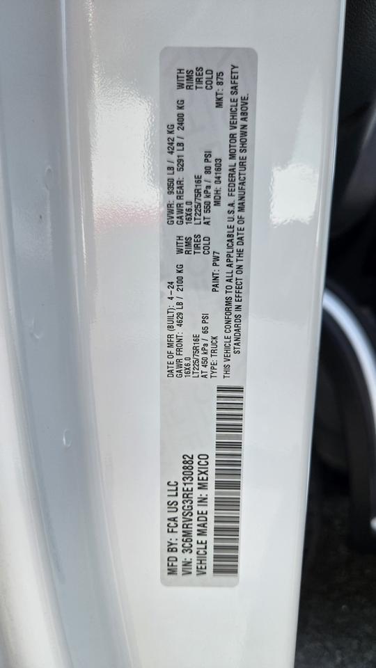 2024 Ram ProMaster 3500 Super High Roof Jersey City NJ