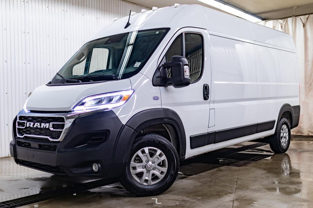 2024 Ram ProMaster SLT 2500 Ext High Roof Cargo Van BCam Remote Start Red Deer AB