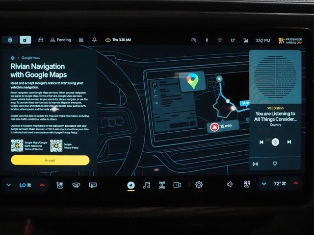 2024 Rivian R1S Adventure Package AWD *QUAD-MOTOR, LARGE BATTERY PACK, SAFETY ALERTS, ADAPTIVE CRUISE, 360 CAMERAS, PANO GLASS ROOF, LEATHER, CLIMATE SEATS, HEATED STEERING, 21 INCH WHEELS, MERIDIAN AUDIO, WIRELESS CHARGING Round Rock TX