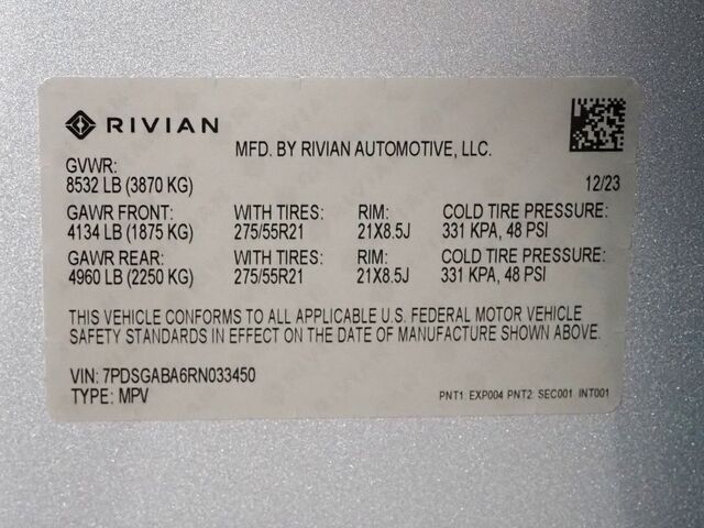 2024 Rivian R1S Adventure Package AWD *QUAD-MOTOR, LARGE BATTERY PACK, SAFETY ALERTS, ADAPTIVE CRUISE, 360 CAMERAS, PANO GLASS ROOF, LEATHER, CLIMATE SEATS, HEATED STEERING, 21 INCH WHEELS, MERIDIAN AUDIO, WIRELESS CHARGING Round Rock TX