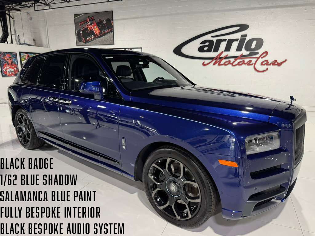 2024 Rolls-Royce Cullinan Black Badge 1/62 Blue Shadow Private Collection, Salamanca Blue paint, Bespoke Audio AND MUCH MORE!! Fort Lauderdale FL
