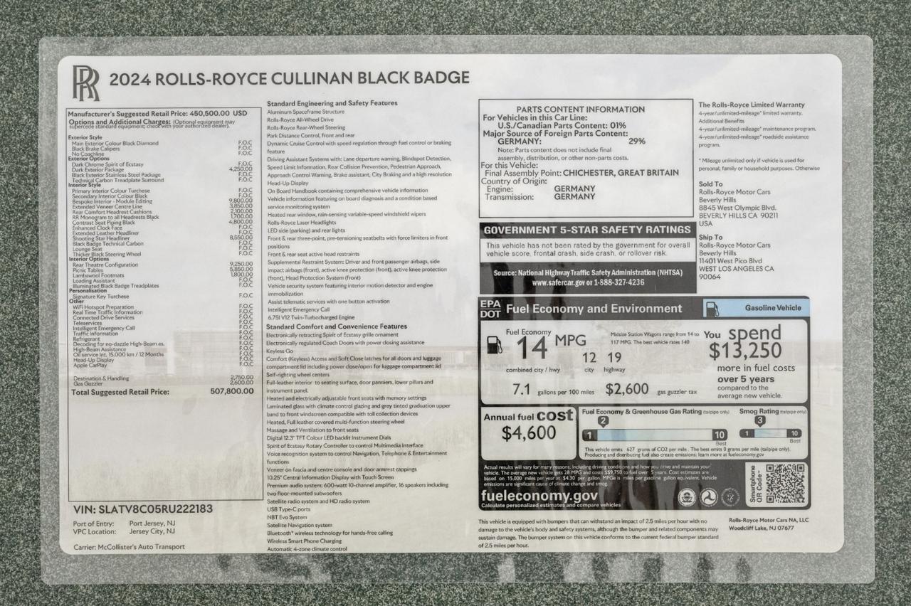 2024 Rolls-Royce Cullinan Black Badge St. Charles  IL