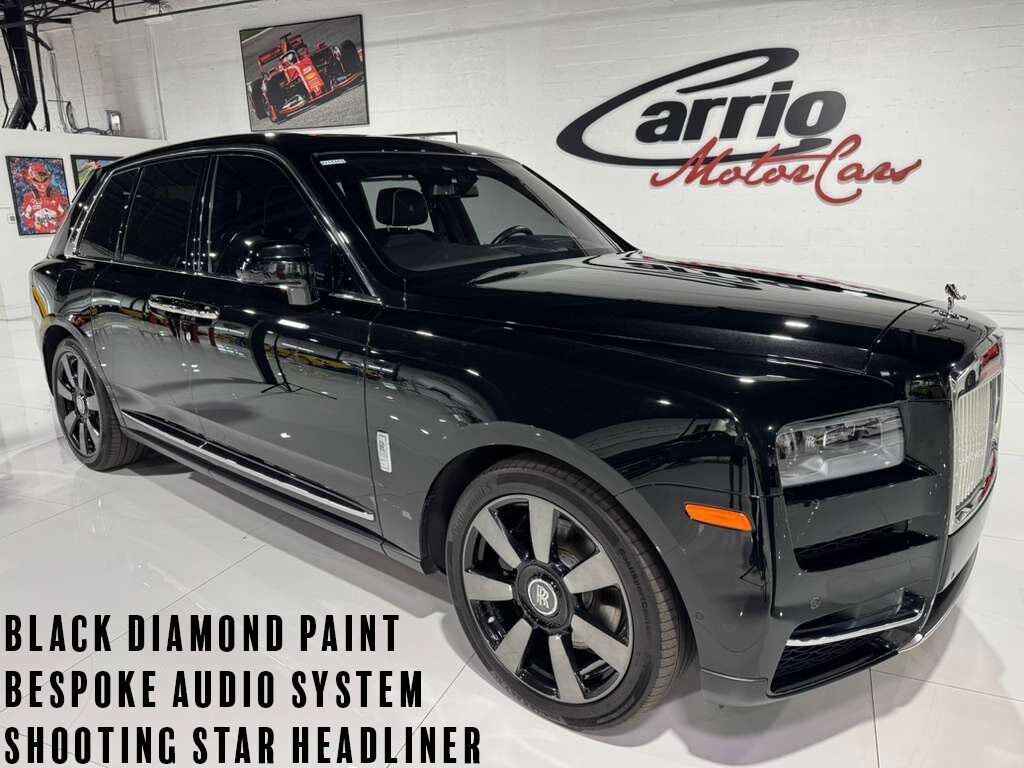 2024 Rolls-Royce Cullinan Black Diamond paint, Bespoke Audio system, shooting star headliner AND MUCH MORE!!