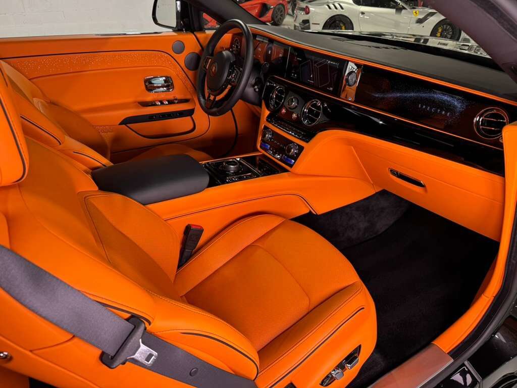 2024 Rolls-Royce Spectre Black Diamond paint, Mandarin interior, starlight doors AND MUCH MORE!!! Fort Lauderdale FL