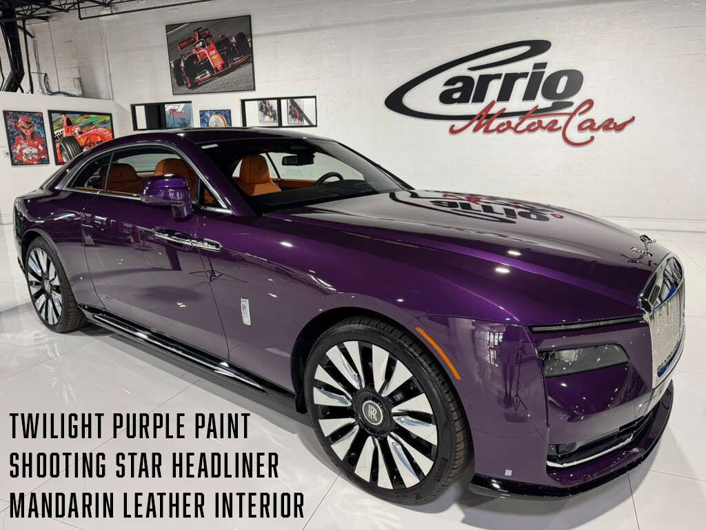2024 Rolls-Royce Spectre Twilight Purple paint, Mandarin interior, shooting star headliner AND MUCH MORE!! Fort Lauderdale FL