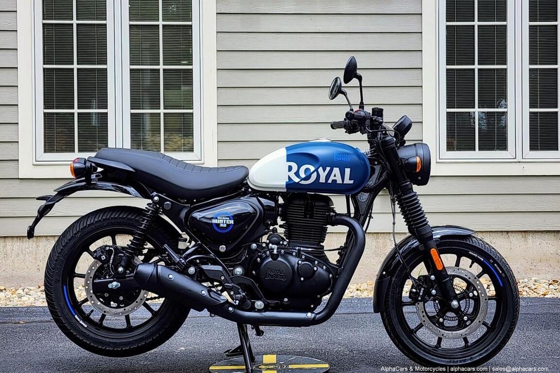 2024 Royal Enfield Hunter 350 Rebel Blue Boston MA