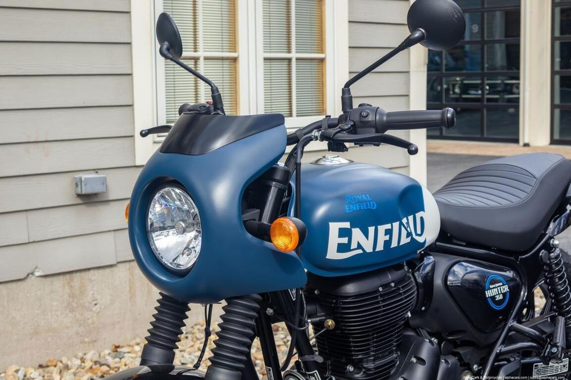 2024 Royal Enfield Hunter 350 Rebel Blue Cafe Boston MA