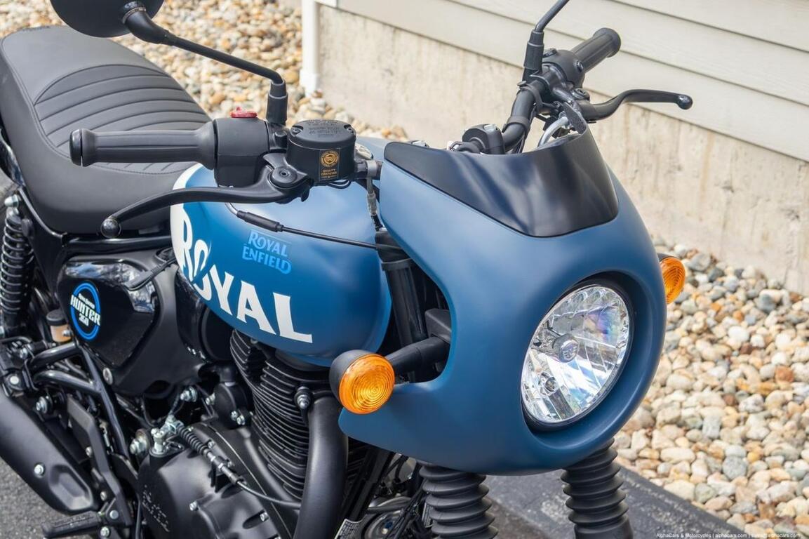 2024 Royal Enfield Hunter 350 Rebel Blue Cafe Boston MA