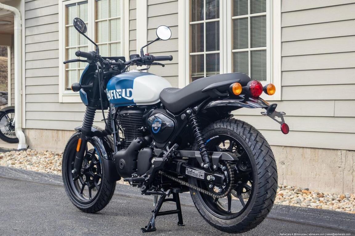 2024 Royal Enfield Hunter 350 Rebel Blue Cafe Boston MA