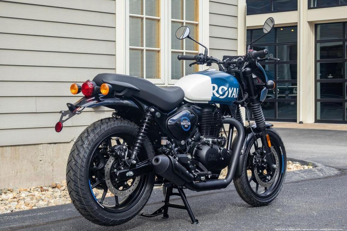 2024 Royal Enfield Hunter 350 Rebel Blue Cafe Boston MA
