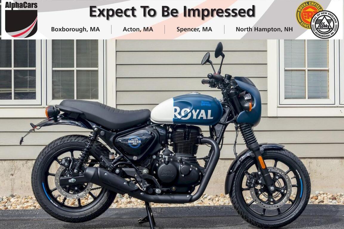2024 Royal Enfield Hunter 350 Rebel Blue Cafe Boston MA