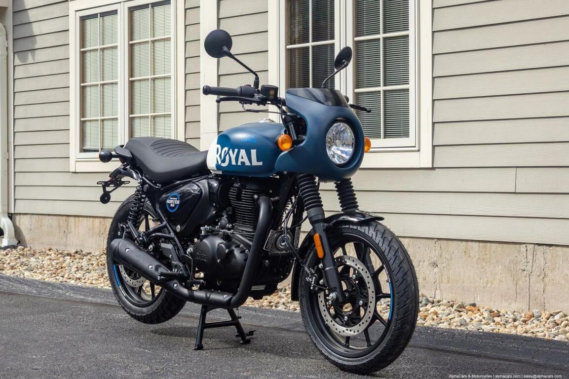 2024 Royal Enfield Hunter 350 Rebel Blue Cafe Boston MA