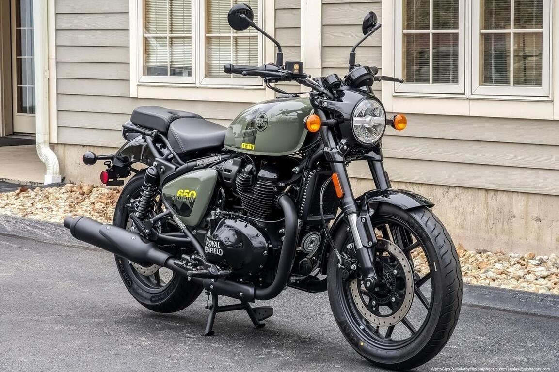2024 Royal Enfield Shotgun 650 Drill Green Boston MA