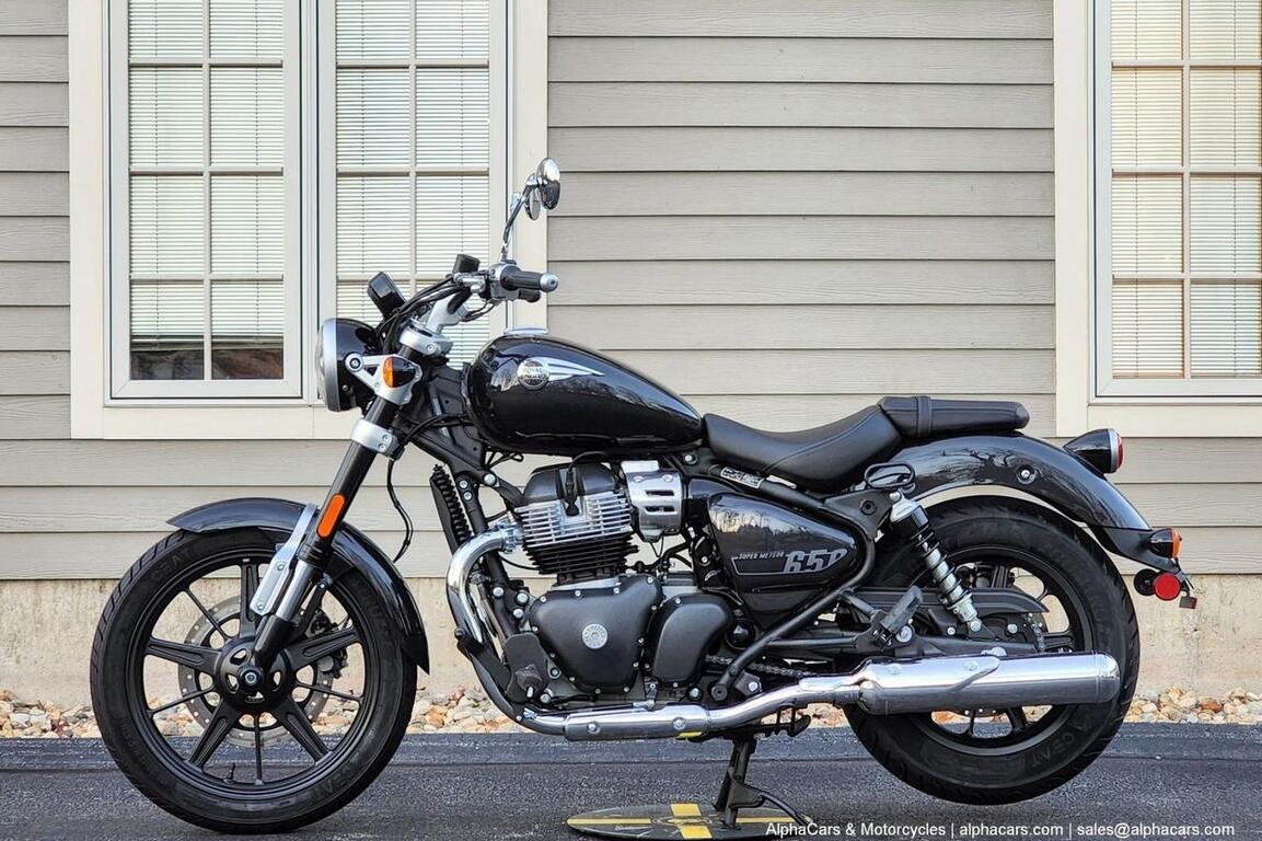 2024 Royal Enfield Super Meteor 650 Astral Black Boston MA