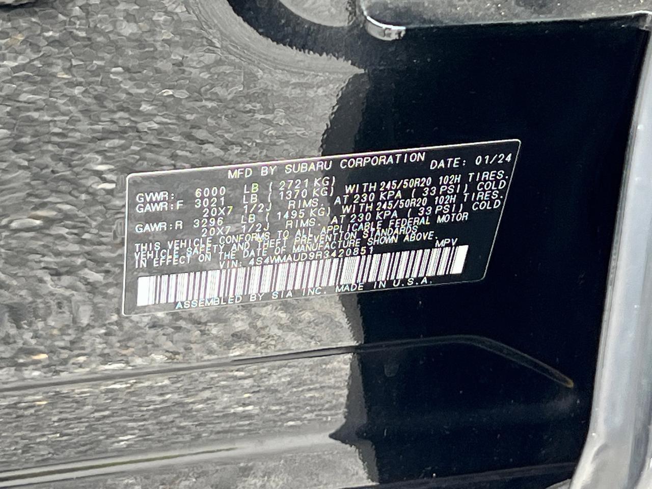 2024 Subaru Ascent Limited Hagerstown MD