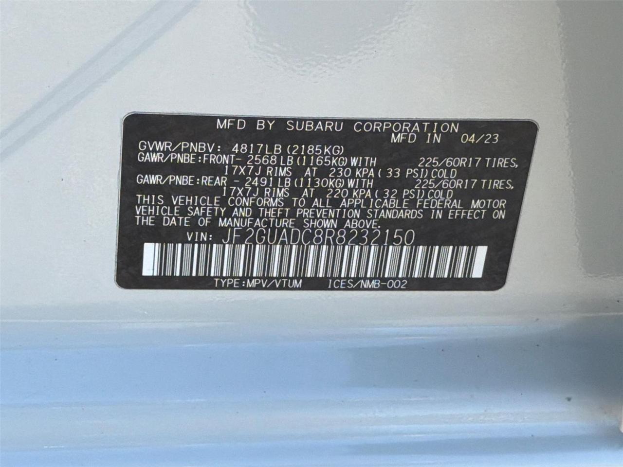 2024 Subaru Crosstrek Premium Hagerstown MD