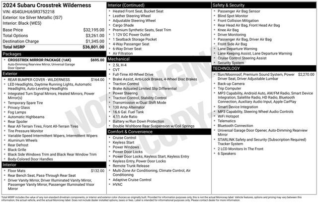 2024 Subaru Crosstrek Wilderness Raleigh NC