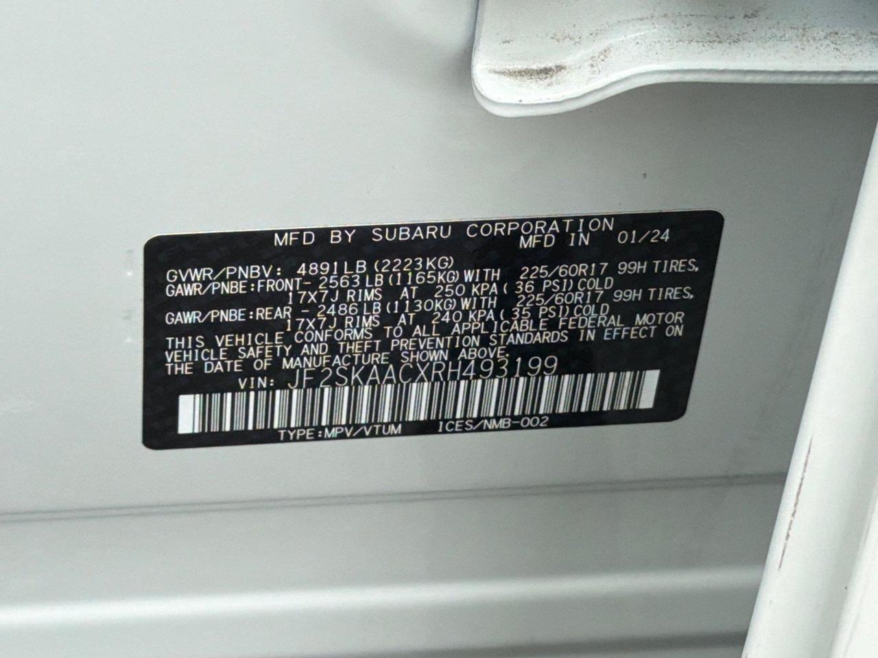 2024 Subaru Forester Base Hagerstown MD