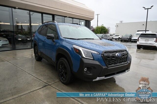 2024 Subaru Forester Wilderness / AWD / Eye Sight Pkg / Power & Heated Leather Seats / NAV / Sunroof / Harman Kardon Speakers / Adaptive Cruise / Blind Spot & Lane Alert / Apple CarPlay & Android Auto / Keyless Entry & Start / 1-Owner Anchorage AK
