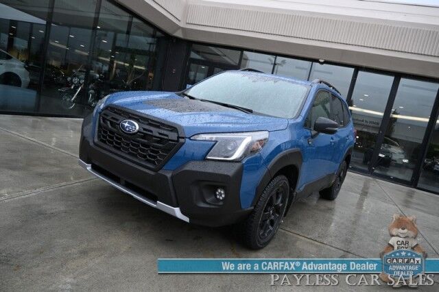 2024 Subaru Forester Wilderness / AWD / Eye Sight Pkg / Power & Heated Leather Seats / NAV / Sunroof / Harman Kardon Speakers / Adaptive Cruise / Blind Spot & Lane Alert / Apple CarPlay & Android Auto / Keyless Entry & Start / 1-Owner Anchorage AK