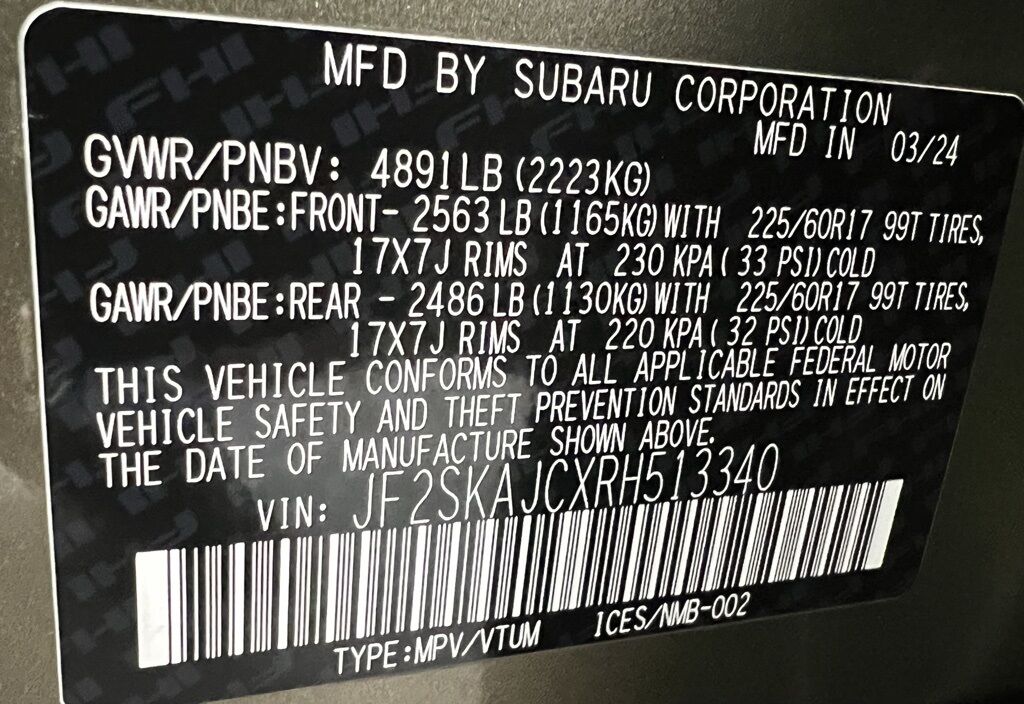 2024 Subaru Forester Wilderness Highlands Ranch CO