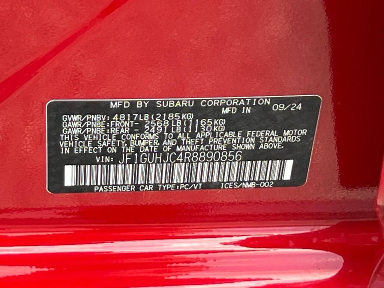 2024 Subaru Impreza 2.5RS Hagerstown MD