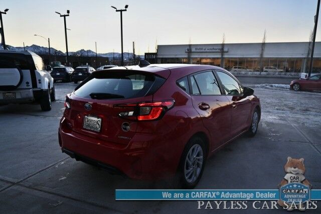 2024 Subaru Impreza Hatchback / AWD / Cloth Seats / Apple CarPlay & Android Auto / Back Up Camera / Adaptive Cruise Contol / Aux & USB Jacks / Alloy Wheels / 34 MPG / Low Miles / 1-Owner Anchorage AK