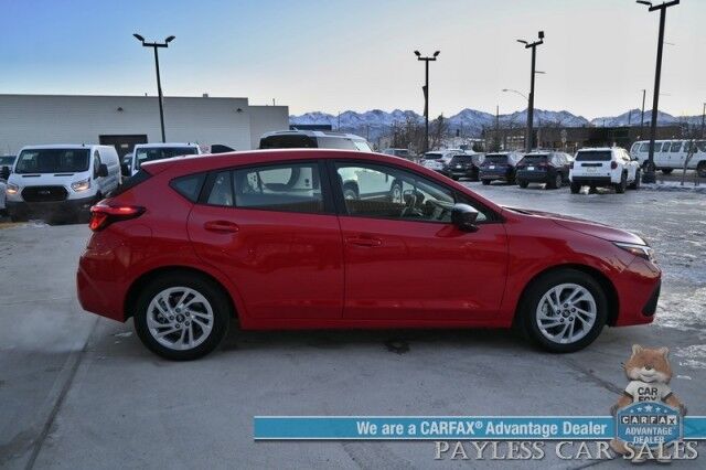 2024 Subaru Impreza Hatchback / AWD / Cloth Seats / Apple CarPlay & Android Auto / Back Up Camera / Adaptive Cruise Contol / Aux & USB Jacks / Alloy Wheels / 34 MPG / Low Miles / 1-Owner Anchorage AK