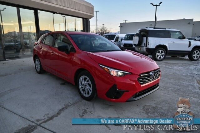 2024 Subaru Impreza Hatchback / AWD / Cloth Seats / Apple CarPlay & Android Auto / Back Up Camera / Adaptive Cruise Contol / Aux & USB Jacks / Alloy Wheels / 34 MPG / Low Miles / 1-Owner Anchorage AK