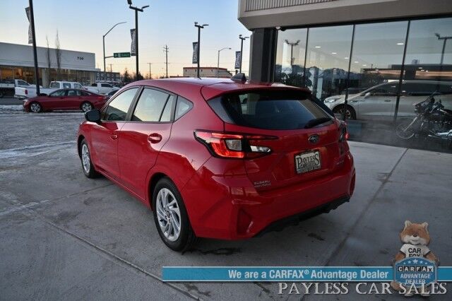 2024 Subaru Impreza Hatchback / AWD / Cloth Seats / Apple CarPlay & Android Auto / Back Up Camera / Adaptive Cruise Contol / Aux & USB Jacks / Alloy Wheels / 34 MPG / Low Miles / 1-Owner Anchorage AK