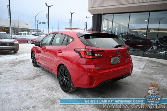 2024 Subaru Impreza RS / AWD / EyeSight Pkg / Popular 3 Pkg / Premium Heated Cloth Seats / Forward Collision & Blind Spot Alert / Apple CarPlay & Android Auto / Backup Camera / Keyless Entry & Start / 33 MPG / Only 4K Miles / 1-Owner Anchorage AK 2024 Subaru Impreza RS / AWD / EyeSight Pkg / Popular 3 Pkg / Premium Heated Cloth Seats / Forward Collision & Blind Spot Alert / Apple CarPlay & Android Auto / Backup Camera / Keyless Entry & Start / 33 MPG / Only 4K Miles / 1-Owner Anchorage AK