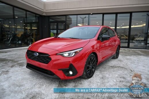 2024 Subaru Impreza RS / AWD / Power Mirrors, Windows & Locks / Heated Seats / Forward Collision & Blind Spot Alert / Apple CarPlay & Android Auto / Backup Camera / Keyless Entry & Start / 33 MPG / Only 4K Miles / 1-Owner Anchorage AK