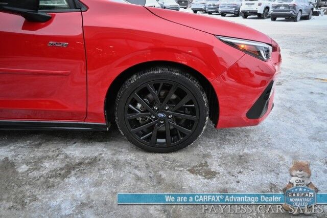 2024 Subaru Impreza RS / AWD / Power Mirrors, Windows & Locks / Heated Seats / Forward Collision & Blind Spot Alert / Apple CarPlay & Android Auto / Backup Camera / Keyless Entry & Start / 33 MPG / Only 4K Miles / 1-Owner Anchorage AK