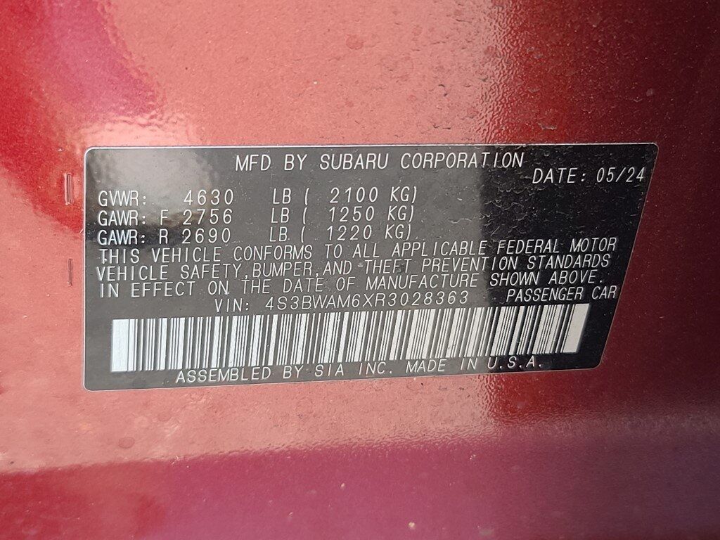 2024 Subaru Legacy Limited Springfield VA