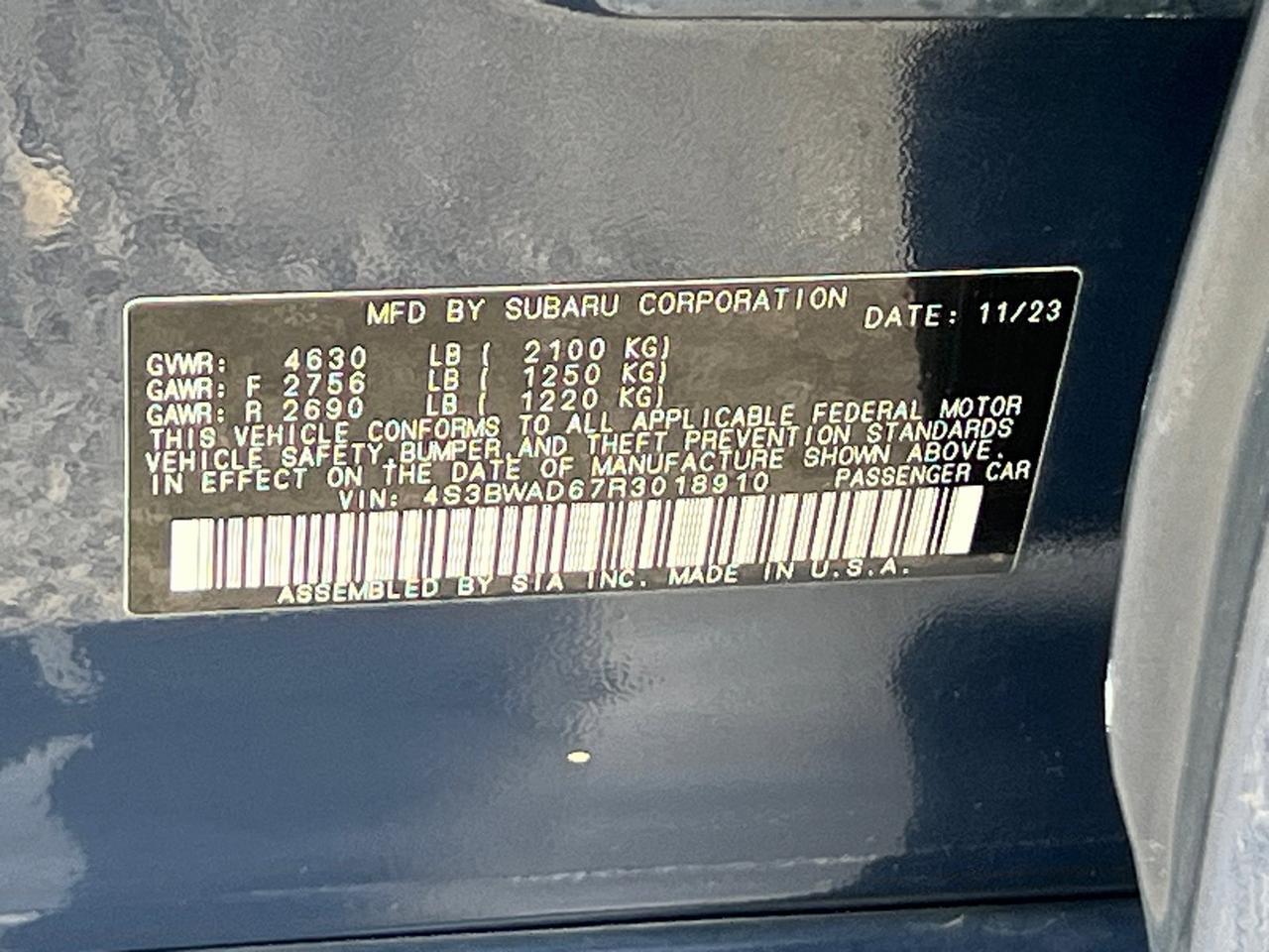 2024 Subaru Legacy Premium Hagerstown MD